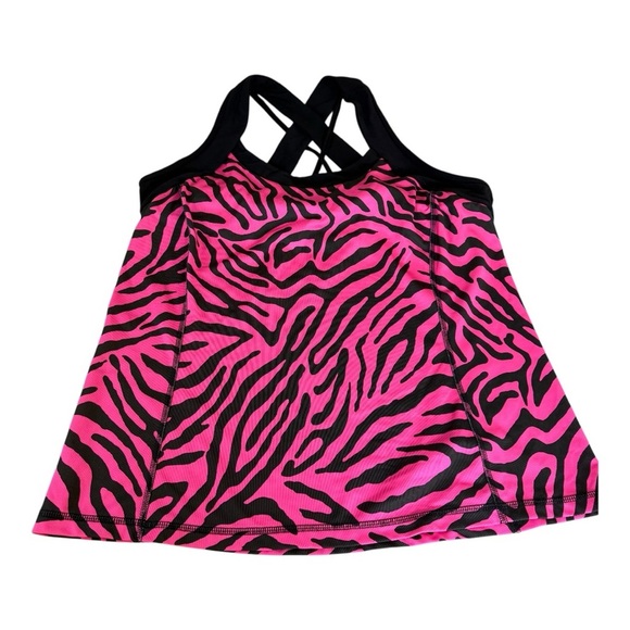 Xersion Womens Swim Top. Built in Bra. Fucia/ Black Size XL. Razor Back - Picture 1 of 7